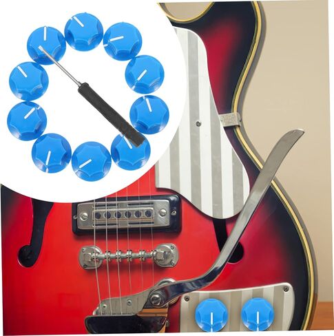 Garneck 1set Rotary Control Potentiometer Knobs for Electric Guitar Style with Screwdriver Easy Installation and Replacement Guitar Volume Control Knobs in Saudi Arabia