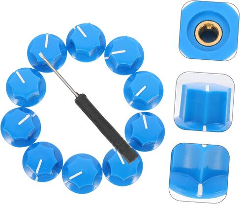 Garneck 1set Rotary Control Potentiometer Knobs for Electric Guitar Style with Screwdriver Easy Installation and Replacement Guitar Volume Control Knobs in Saudi Arabia