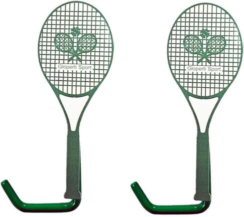 Tennis Fence Hooks,Sports Court Fence Hook Hanging Glasses Key Racket Hat, Metal Stronger Fence Hooks(Green) 2 Pcs in Saudi Arabia