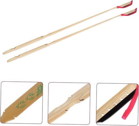 2Pcs Durable Dulcimer Strips with Ebony Tips Essential Yangqin Supplies for Musicians Antique Design Accessories for Dulcimer Players in Saudi Arabia