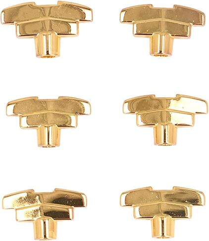 6PCS Guitar Tuning Peg Buttons Zinc Alloy T Shaped Tuner Heads Replacement Guitar Tuning Peg Tuners for Acoustic Electric Guitar(Gold) in Saudi Arabia