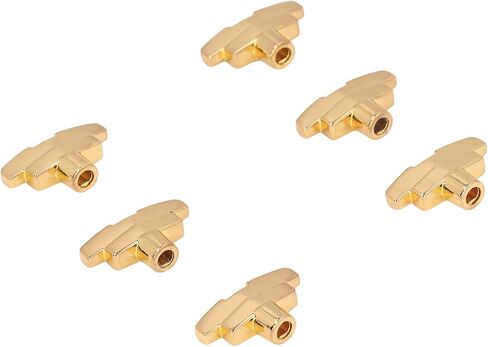 6PCS Guitar Tuning Peg Buttons Zinc Alloy T Shaped Tuner Heads Replacement Guitar Tuning Peg Tuners for Acoustic Electric Guitar(Gold) in Saudi Arabia