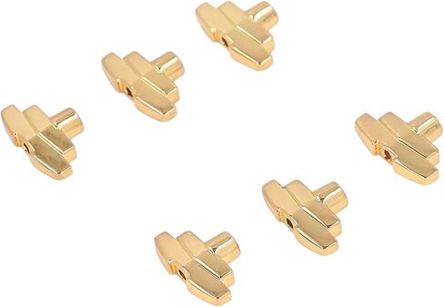 6PCS Guitar Tuning Peg Buttons Zinc Alloy T Shaped Tuner Heads Replacement Guitar Tuning Peg Tuners for Acoustic Electric Guitar(Gold) in Saudi Arabia