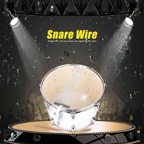قطعة غيار Drfeify 14in Snare Drum، 30 سلك فولاذي مع استجابة سريعة، لطبل Snare Drum in Saudi Arabia