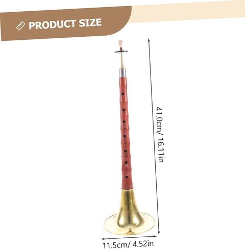 Kisangel 1Set Instrument for Beginners Ethnic C Key Wind Instrument with Reed for Musicians and Students Present for Music Lovers in Saudi Arabia