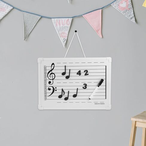 Erasable Music Staff Whiteboard for Boys and Girls Dry Erase Board Notes Teaching Practice Board in Saudi Arabia