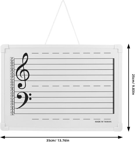 Erasable Music Staff Whiteboard for Boys and Girls Dry Erase Board Notes Teaching Practice Board in Saudi Arabia