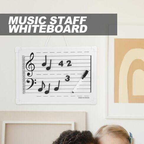 Erasable Music Staff Whiteboard for Boys and Girls Dry Erase Board Notes Teaching Practice Board in Saudi Arabia