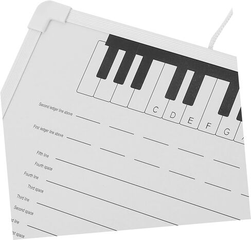 DOITOOL Erasable Music Staff Whiteboard with Magnetic Note Stickers Portable Practice Tool for Students and Teachers and Easy to Clean Writing Surface Compact Design for Home Classroom Use in Saudi Arabia