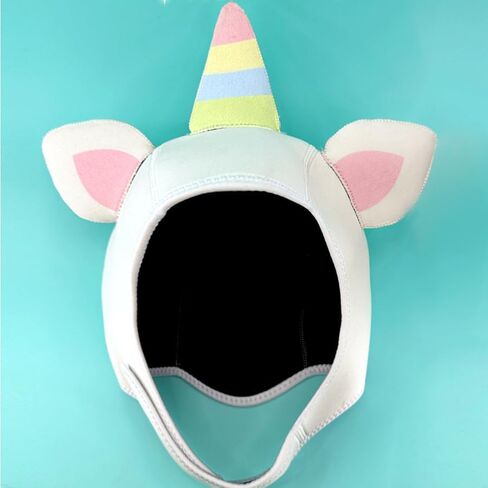 Diving Cap 2mm Cartoon Cute Animal Warm Hood for Snorkeling, Wetsuit Hood Sun Protection, and Swimming - Ear Protection and Thermal Headband Included Neoprene Swim Cap in Saudi Arabia