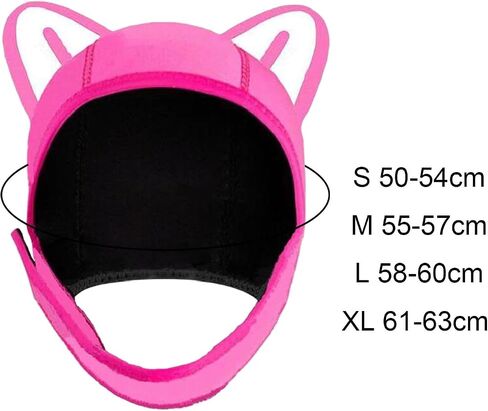 Cat Ears Diving Hood Surfing Cap Lovely Head Cover Thermal Hood Swimming Hat for Sailing Kayaking Winter Water Sports Adult in Saudi Arabia
