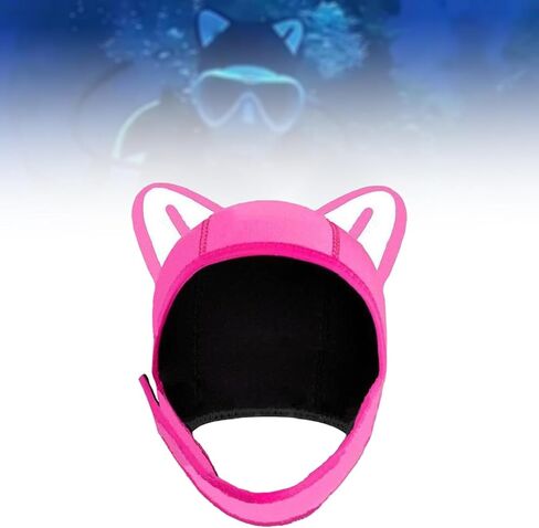Cat Ears Diving Hood Surfing Cap Lovely Head Cover Thermal Hood Swimming Hat for Sailing Kayaking Winter Water Sports Adult in Saudi Arabia