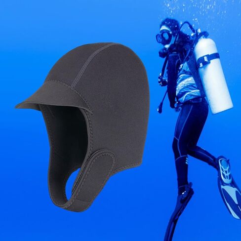 الغوص هود كاب 2 مللي متر النيوبرين الغوص بذلة هود تمتد مقاوم للماء قبعة السباحة هود الحراري للإبحار التجديف تصفح تجمع in Kuwait