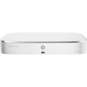 Lorex N841A82 8 قنوات فيوجن سيريز 4K HD 2 تيرابايت IP Ultra HD نظام أمان شبكة مسجل فيديو (NVR) مع كشف الحركة والتحكم الصوتي، المنزل الذكي، أبيض (متجدد)