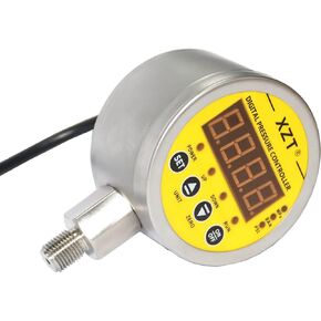 XZT 230PSI-NPT Digital Pressure Switch Controller,Pressure Gauge,Pressure Sensor for Water Pump Air Compressor 110VAC