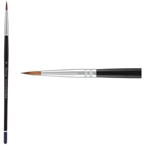 Creative Mark Rhapsody Kolinsky Sable Short Handle Brush - # 3, for Artists, Students, Professionals - Excellent Spring, Full Belly Washes, English Sizing, Split-Proof Points