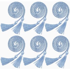 FOIMAS 6pcs Graduation Honor Cord,Blue Graduation Yarn Honor Tassel Cords for Graduation Students Grad Day in Kuwait