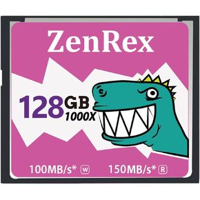 ZenRex 128GB CompactFlash Memory Card CF Card UDMA High Speed for Camere