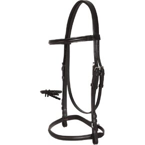 Acerugs بني أسود مرفوع الحصان الإنجليزي اللجام مخيط in Kuwait