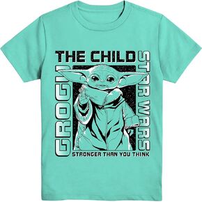 STAR WARS Boys Baby Yoda T-Shirt - Mandalorian The Child Boys Boys Short Sleeve T-Shirt- Little and Big Boys Sizes XS-XL