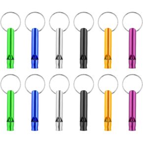 12pcs Loud Whistle,Mabor Emergency Whistle for Adults Kids,Gather Team Members Outdoors,Safety Whistles for Teacher,Metal Whistle for Outdoor Sports Camping Hiking