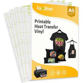 فينيل قابل للكي بالكي مقاس A5 للقمصان الداكنة - 3 أوراق من فينيل النقل الحراري القابل للطباعة للطابعة النافثة للحبر. in Kuwait