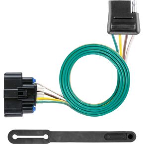 CURT 56394 Vehicle-Side Custom 4-Pin Trailer Wiring Harness, Fits Select Chevrolet Traverse , Black