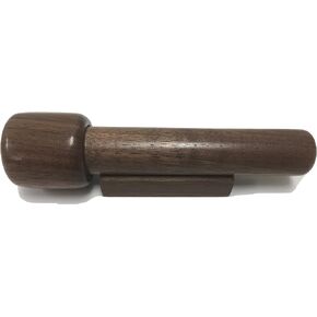 N & J Kaleidoscope in Solid Walnut Wood, 5 1/2 Inch Barrel, Separate Beaded Turning Chamber. Handcrafted in The U S A !