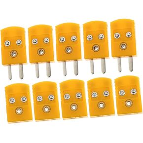 Thermocouple Connector Type K 5 Sets Thermocouple Plug Adapters Wire Connector K Type Plug Thermocouple Adapter Thermocouple Wire Connector Male Female Adapter Thermocouple Joint