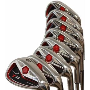 Big Tall Extra Custom Made Long XL XXL Irons Golf Clubs Power Back T11 +2" Iron Set: 4, 5, 6, 7, 8, 9, Pw + Free Sw (Matching Sand Wedge)