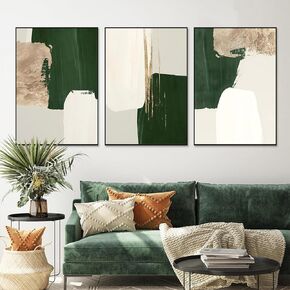 Abstract Black and Brown Wall Art Decor Brown Watercolor Art Brown and White Abstract Painting Brown Grey and White Pictures Brown Abstract Art Prints Abstract Neutral Painting 16x24inx3pcs Frameless