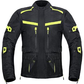 WICKED STOCK Motorcycle Jacket for Men-Adventure Motorcycle Jacket-CE LEVEL2 Armor-Motorcycle Jacket Men-4 Season Waterproof