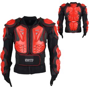 WEWAYSTEP Motorcycle Protective Jacket Full Body Armor, Chest Spine Protection Dirt Bike Gear for Men Motocross MTB Racing