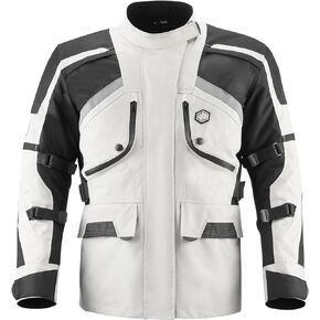 ILM Motorcycle Jacket Adventure Men's Riding Armored Airflow Jackets Dirt Bike Touring Waterproof All Season Model RL01