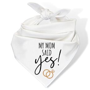 Humans Are Getting Married Dog Bandana, Mom and Dad Are Getting Married, Announcement Pet Bandana, Wedding Bandana, Engagement Dog Bandana (XXS, Mom and Dad Are Getting Married!)