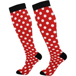 Pigsaly Women's Compression Socks Athletic Tube Sock Unisex Knee High Socks Outdoor Sport Socks For Running Hiking Travel