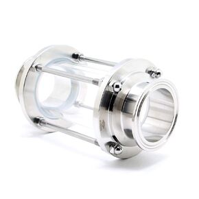 QiiMii 2 "زجاج رؤية صحي في الخط مع طرف ثلاثي المشبك، زجاج بصري مستقيم للتدفق الصحي ثلاثي المشبك من الفولاذ المقاوم للصدأ SS304 (قطر الأنبوب: 51 مم) in Kuwait