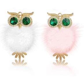 Car Diffuser Vent Clip,2pcs Owl Cute Car Air Freshener,Bling Crystal Car Air Vent Clip Charms Car fresheners for Women(Owl)