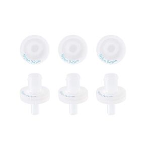Syringe Filters [Hydrophilic Nylon Membrane] Non-sterilized Diameter 13mm Pore Size 0.45μm for Laboratory Filtration by Allpure Biotechnology (Nylon, Pack of 100)
