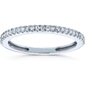 Kobelli Diamond Wedding Band Pave Setting 1/7 CTW 14k White Gold