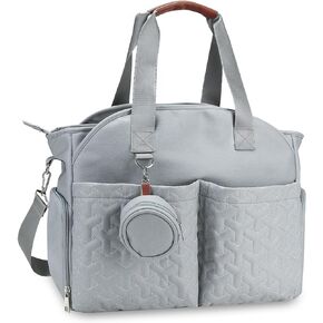 Moclever Diaper Bag Tote Baby Diaper Bag w/14 Pockets 2 Burp Cloths, Multifunctional Diaper Changing Tote Bag