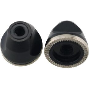 Ruiwaer 2PCS Quick Release Rod Nut M5 Screw Non-Slip Nut Mountain Bike Quick Release Shaft All Aluminum Alloy Nut Bicycle Quick Release Lever Nut Fixed Gear Road Bike Modified Parts, Black