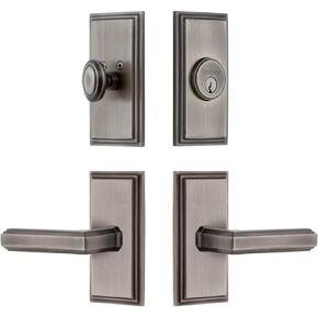 Grandeur Carre Short Plate Entry Set with Carre Lever - Left Handed