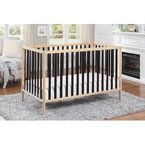 Baby Cache Deux Remi Island 3-in-1 Convertible Crib (Do Re Me) Natural & Black