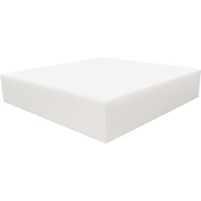 FoamRush 5" H x 27" W x 27" L Upholstery Foam High Density Firm Foam Soft Support (Chair Cushion Square Foam for Dining Chairs, Wheelchair Seat Cushion Replacement)