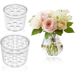 Spiral Ikebana Stem Holder, 2024 New Spiral Stem Holder for Flowers, Hanataba Flower Arranger Twist, DIY Bouquet Twister, Flower Floral Arrangement Holder for Vases Décor (Transparent - Small&Large)