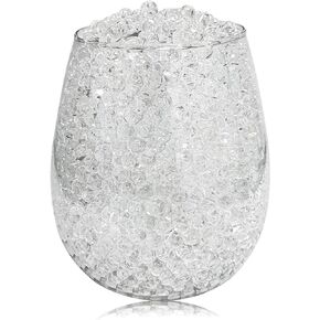 YIQUDUO 100,000 Clear Water Beads for Vases, Transparent Water Gel Beads Vase Filler for Floating Pearls, Floating Candle Making, Wedding Decoration Floral Arrangement