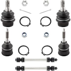 YMAUGP 6pcs Front Sway Bar End Links and Ball Joint Kit, K7275 K8695 K80008 Front Stabilizer Bar Links and Lower Upper Ball Joint Kit for Ford Explorer 2002-2005, for Mercury Mountaineer 2002-2005