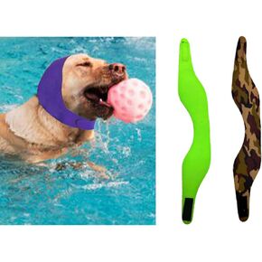 MANON ROSA Dog Ear Covers for Bathing & Swimming Waterproof – 2Pcs Upgraded Anti-Slip Dog Shower Swim Cap, Ear Plugs, and Rain Hat for Small, Medium, Large Dogs Puppies Cats (1 Pink 1 Purple,S)