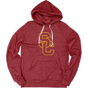 Blue 84 Men's NCAA Officially Licensed Tri-Blend Hoodie Vintage Icon Team Color